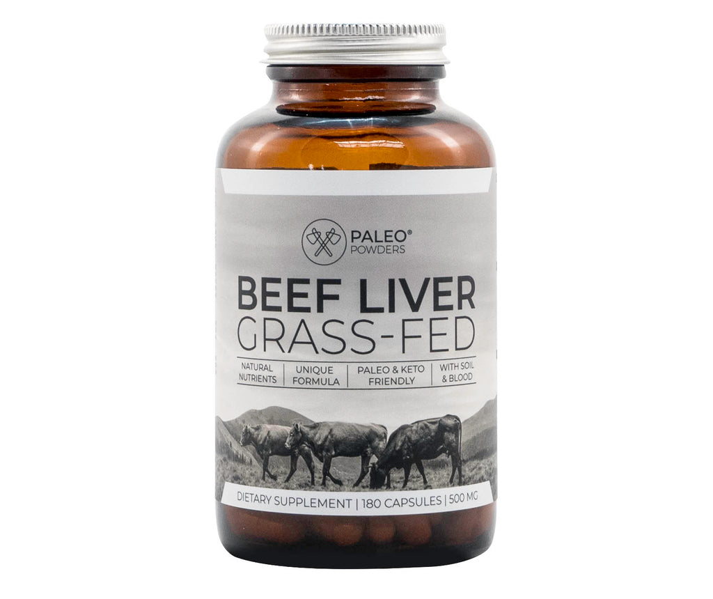 Beef liver - Grass fed - 180 capsules - Paleo Powders